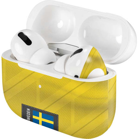 Sweden Soccer Flag AirPods Skins